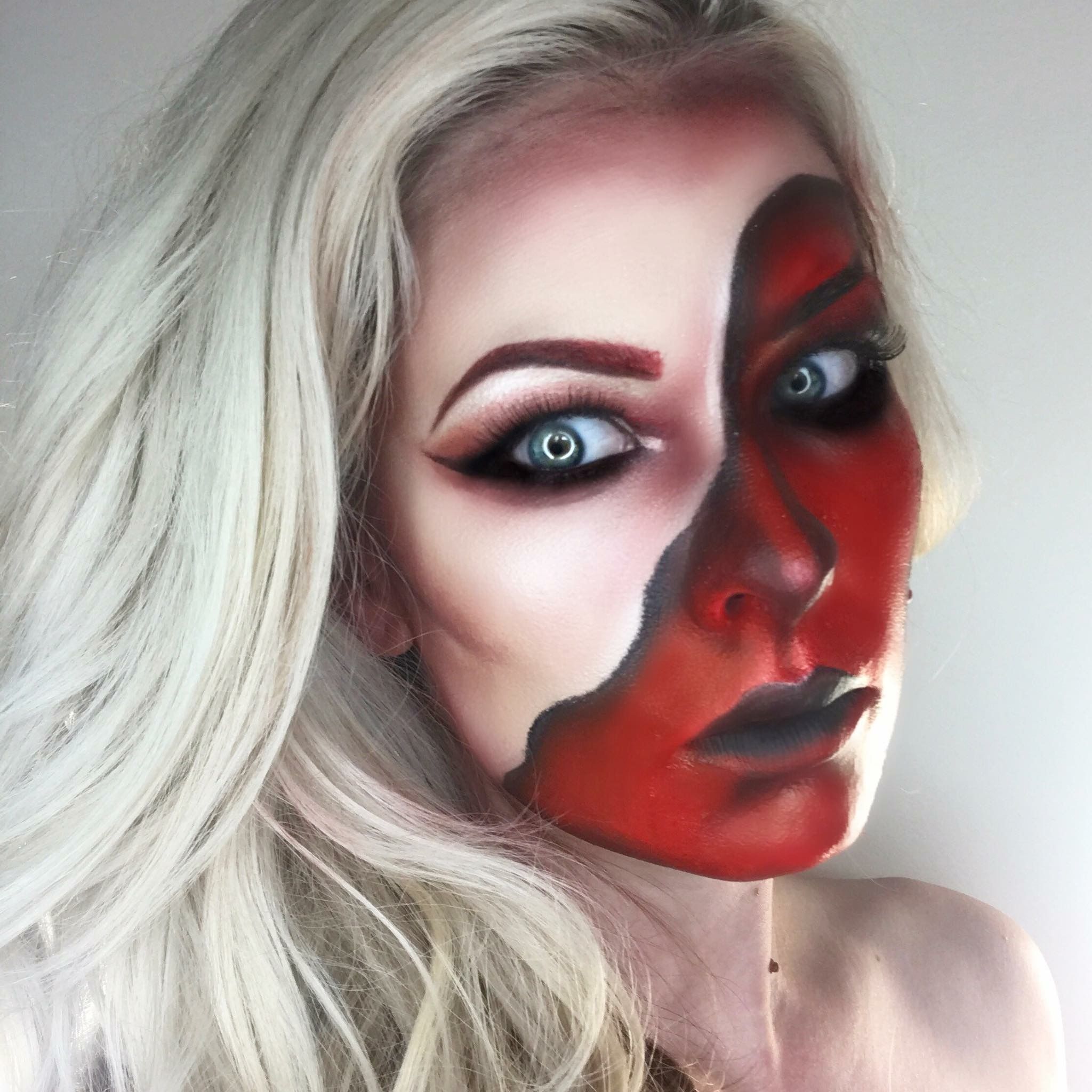 diy devil makeup