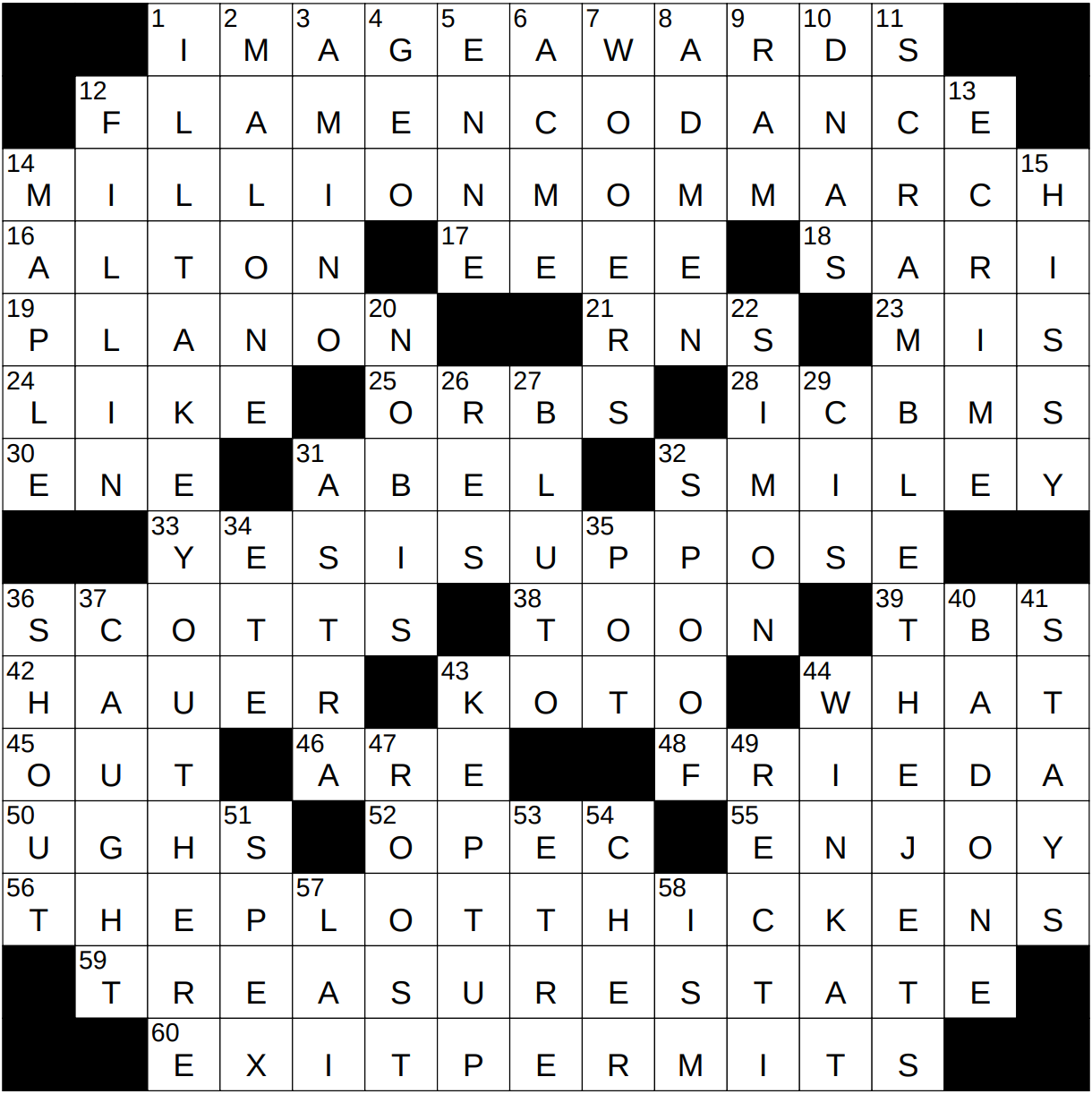 ted turner for one crossword clue