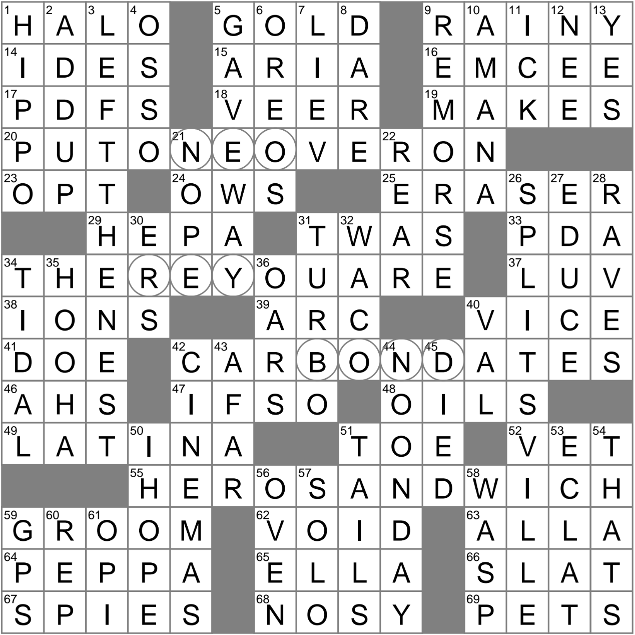 doomed person crossword clue