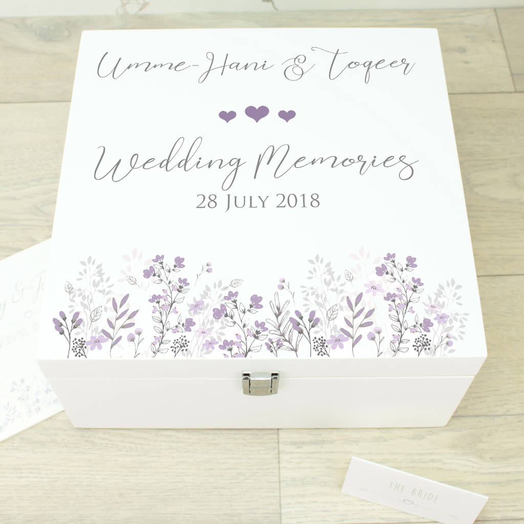 keepsake box for bride