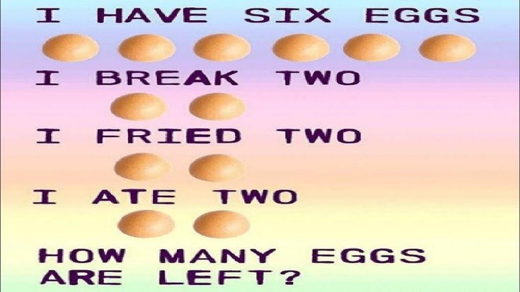 i have 6 eggs puzzle answer