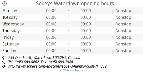 sobeys hours easter sunday