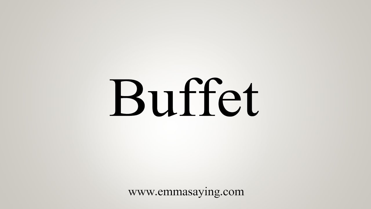 buffet pronounce