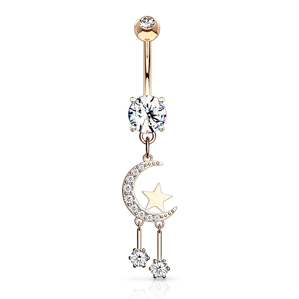 dangling belly bar