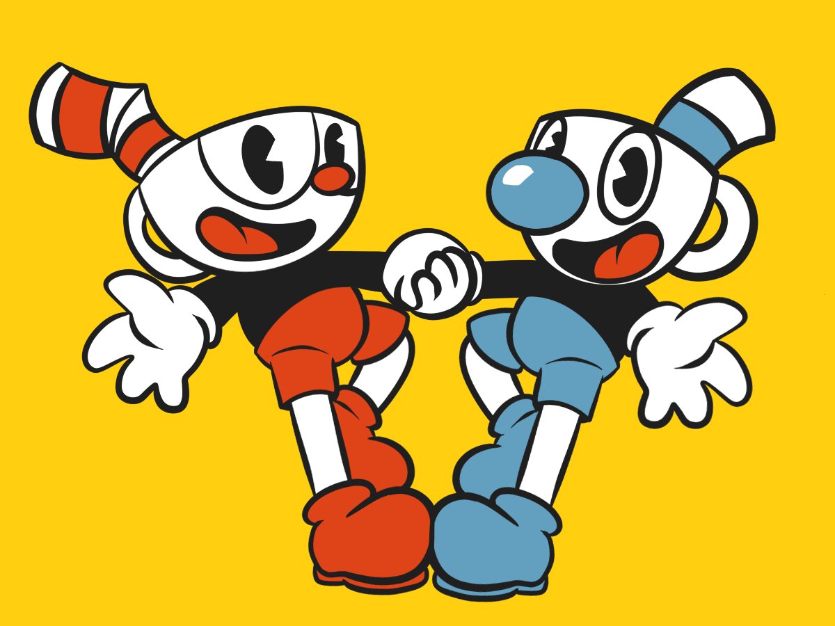 cuphead y mugman dibujos