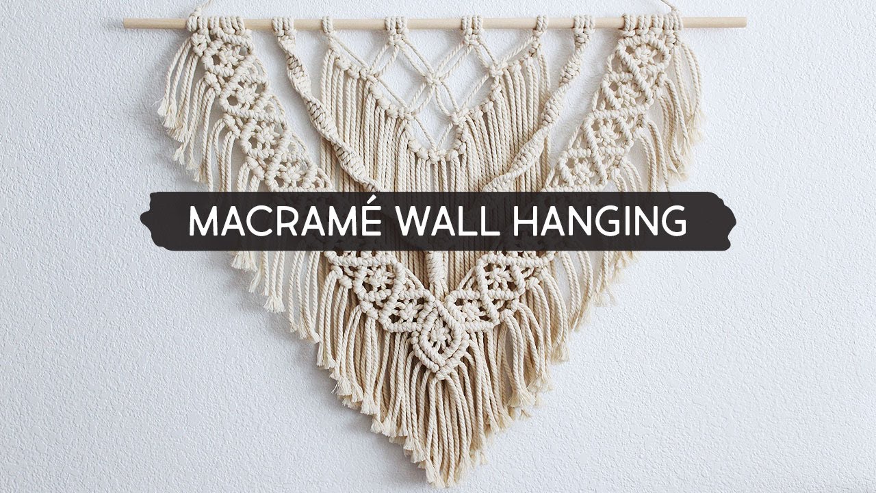 macrame wall hanging tutorial