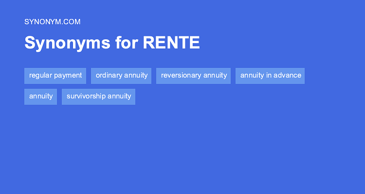 annuity synonym