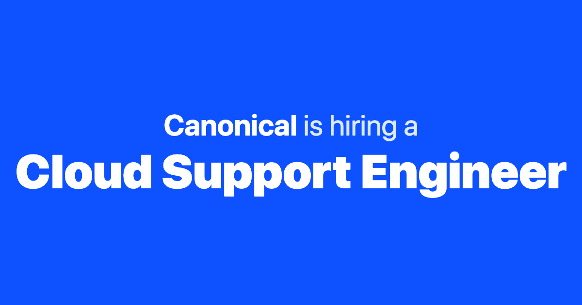 jobs at canonical