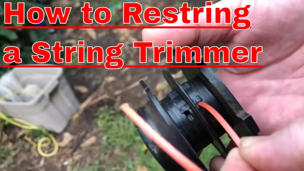 how to replace weed eater string