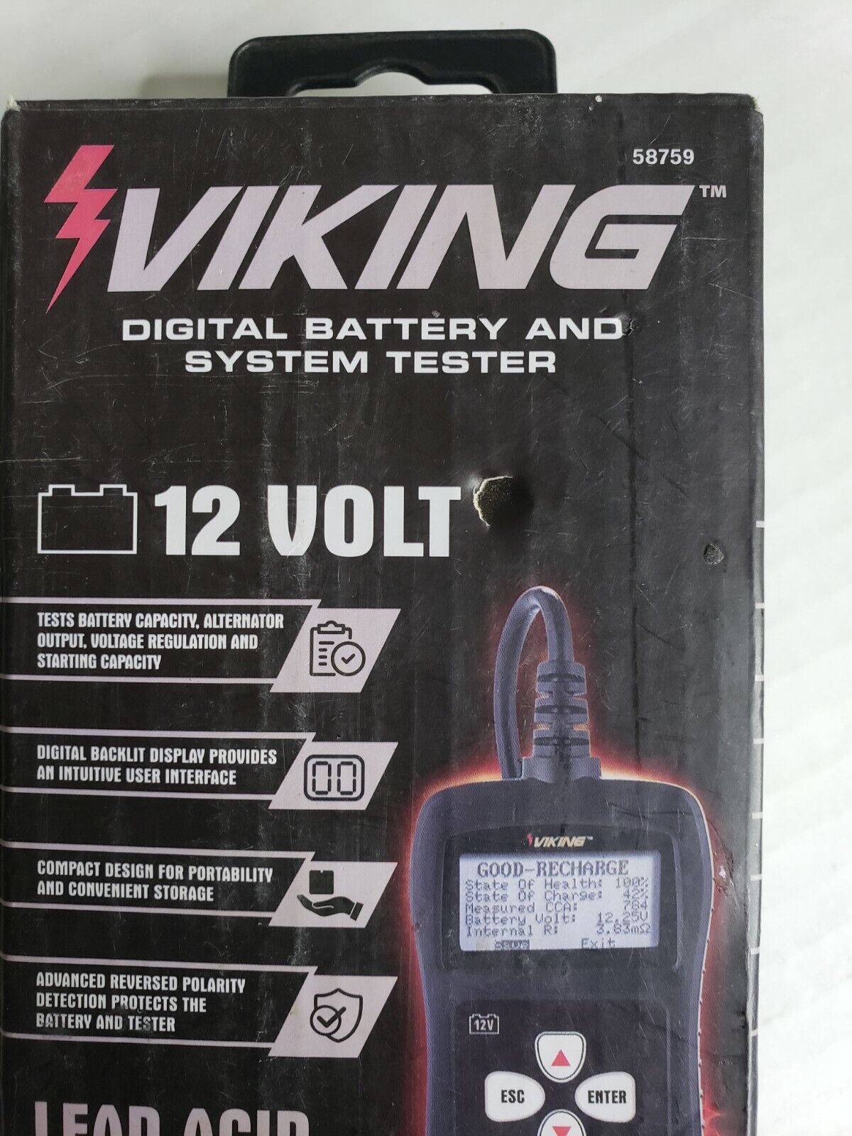 viking digital battery tester