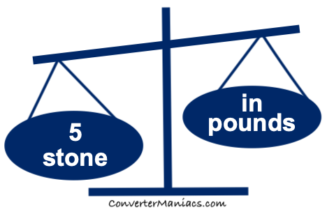 5 stone in lbs