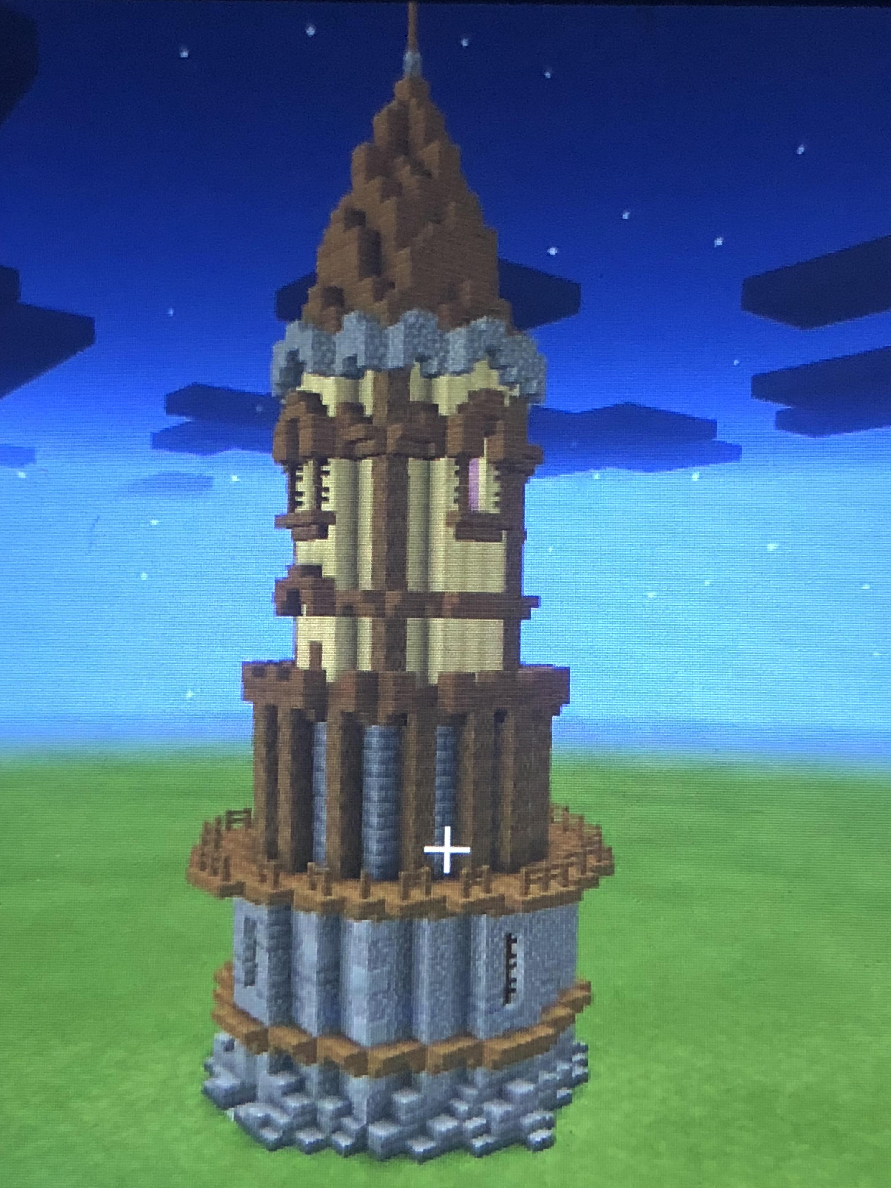 minecraft round tower