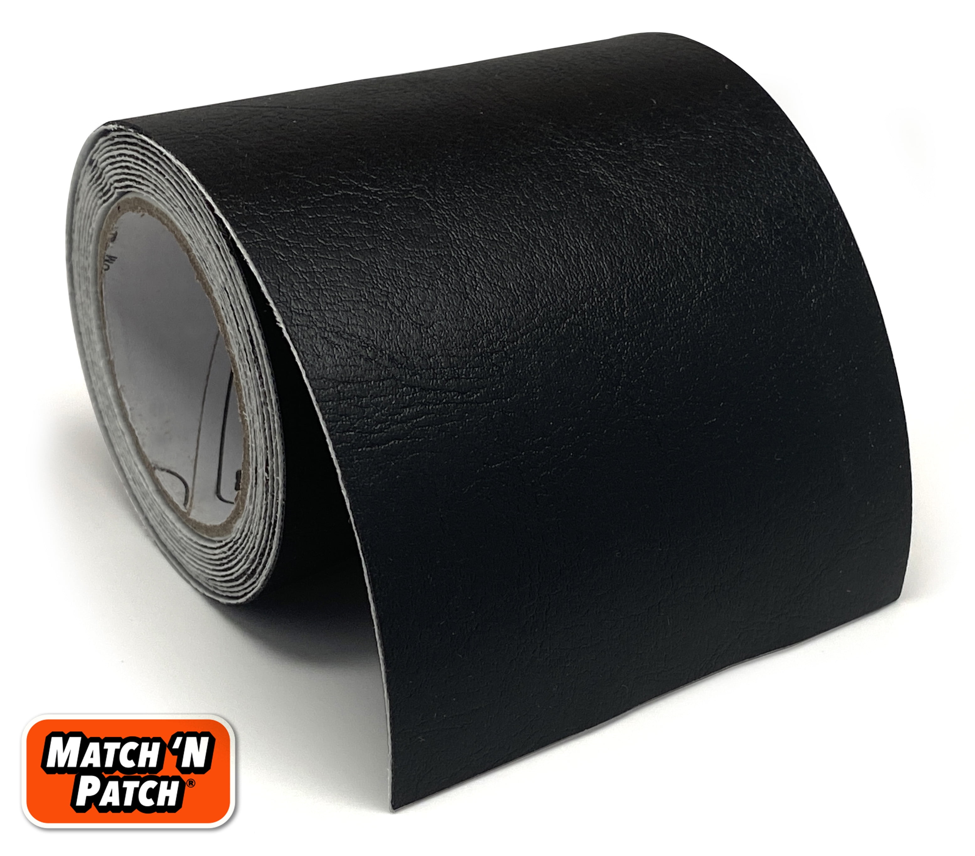 black leather adhesive patch