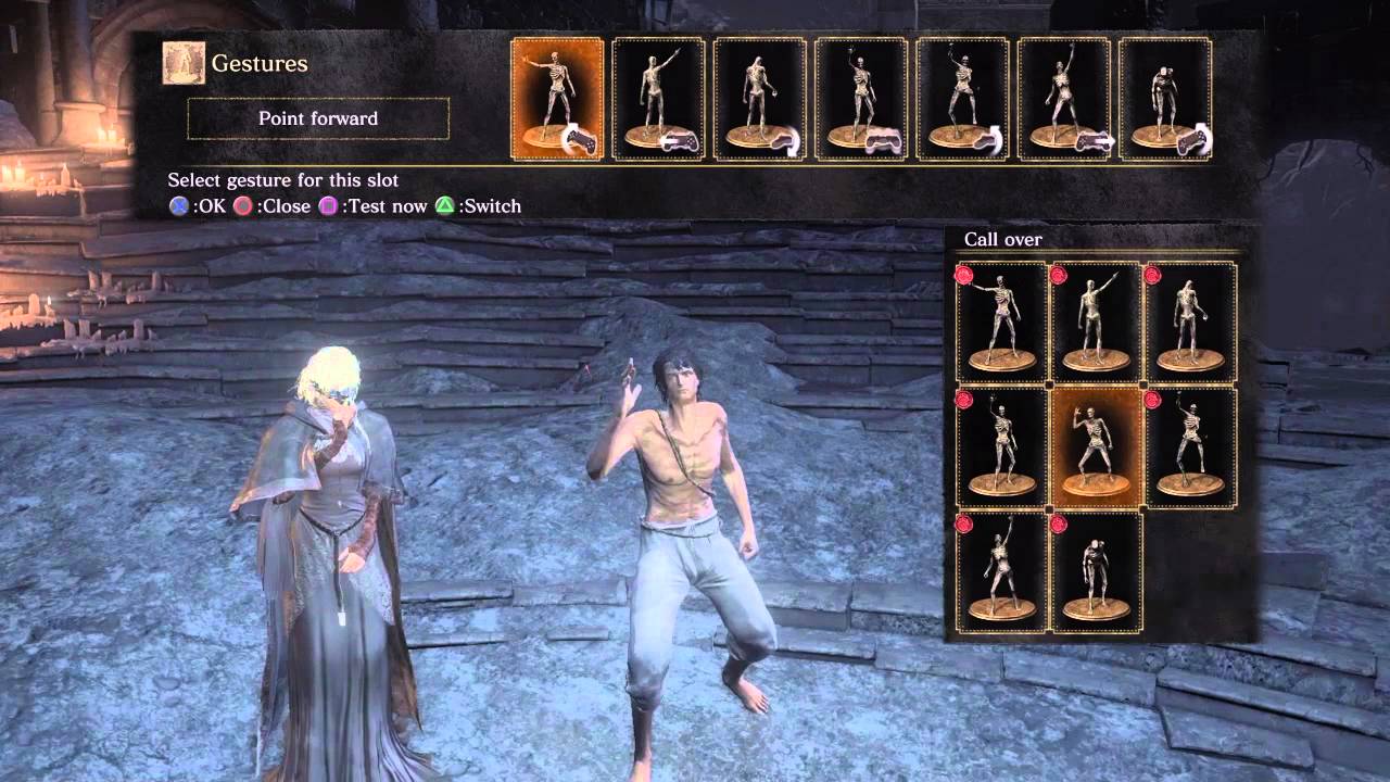 gestures dark souls