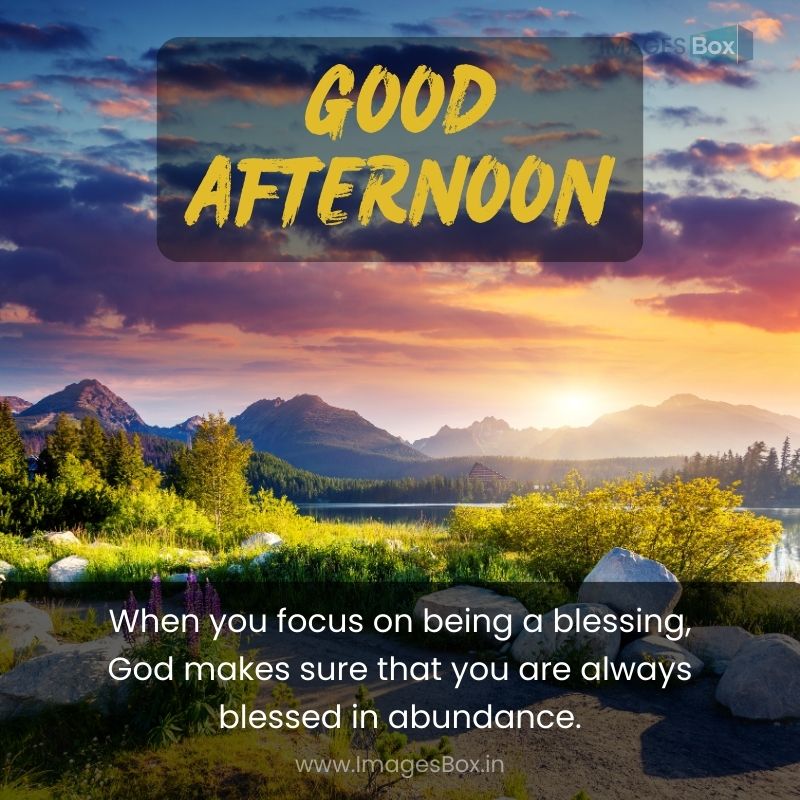afternoon blessings