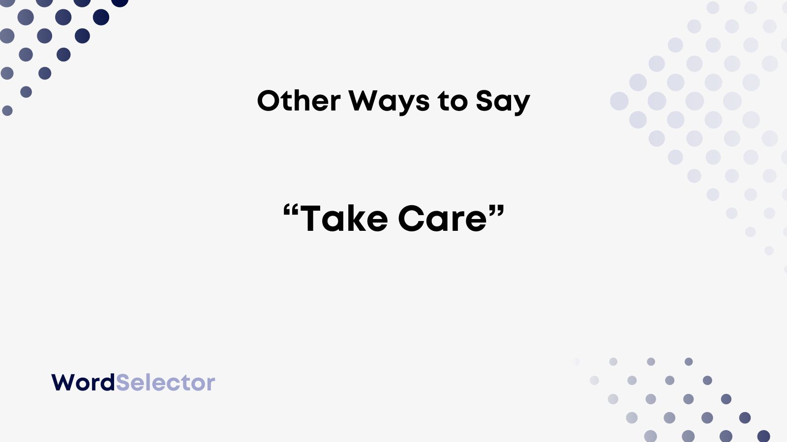 synonym for taking care of