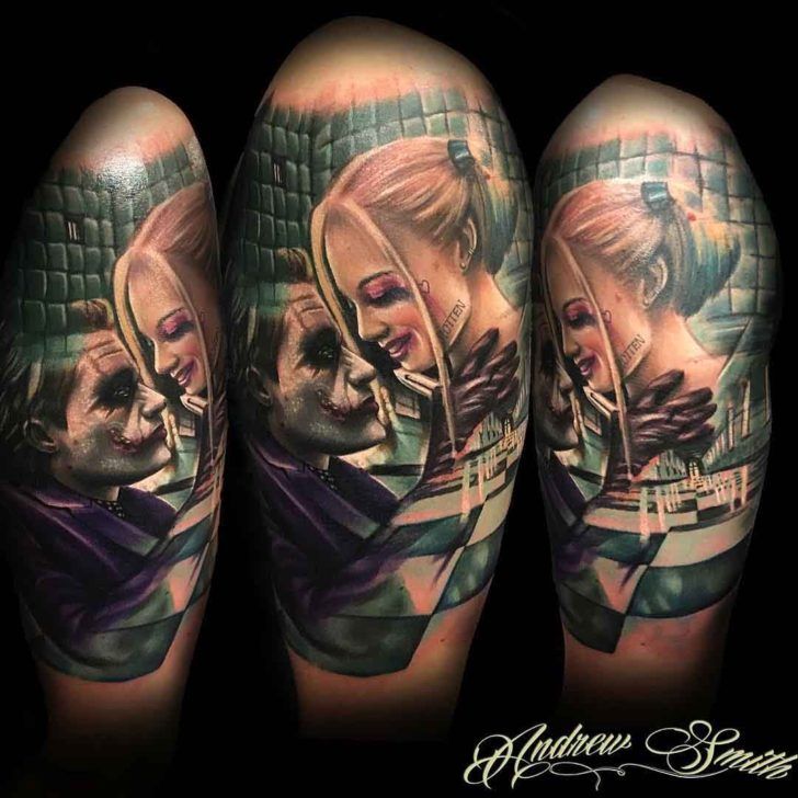 joker and harley tattoo