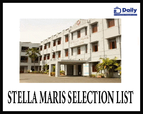 stella maris college selection list 2022