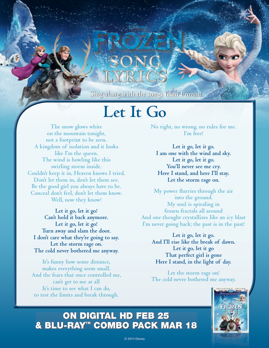 song let it go