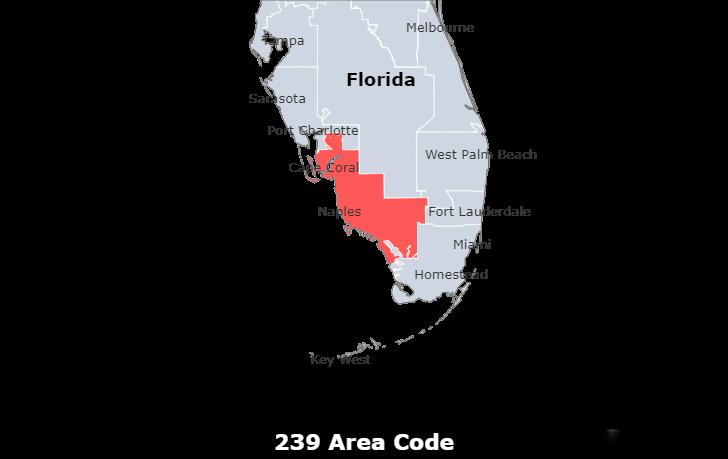 florida area code 239