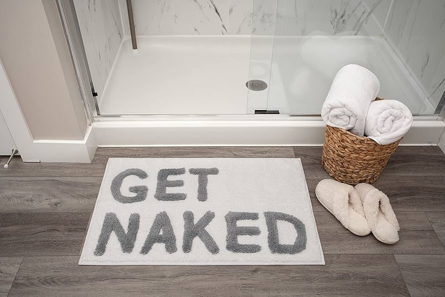 get naked bath mats