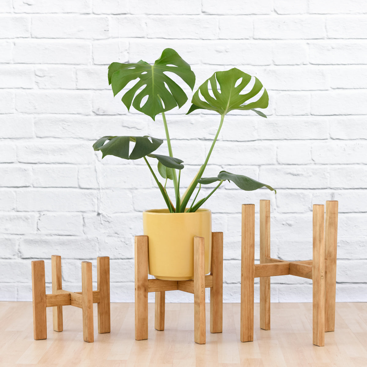 indoor plant stand wood