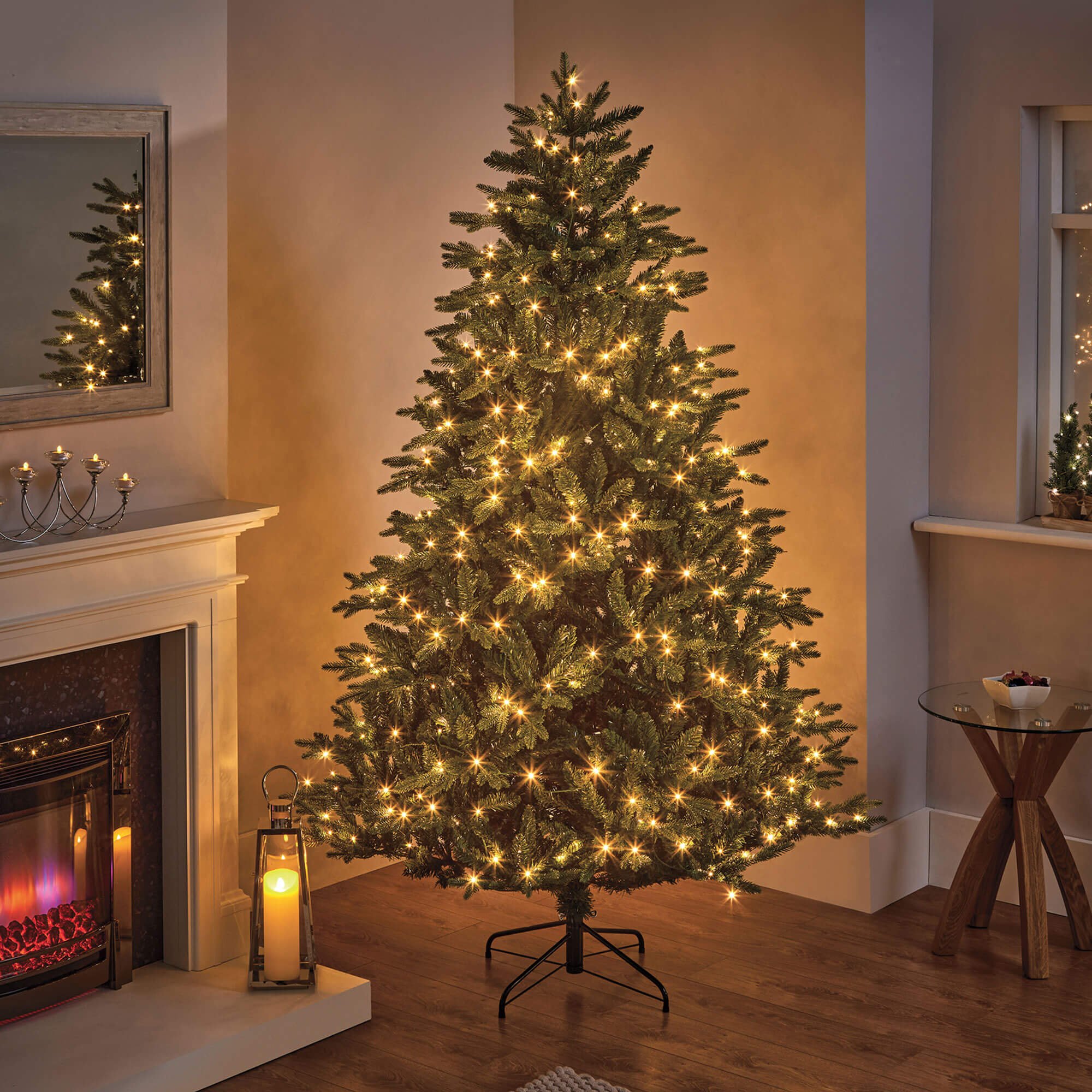 7-ft. pre-lighted christmas tree