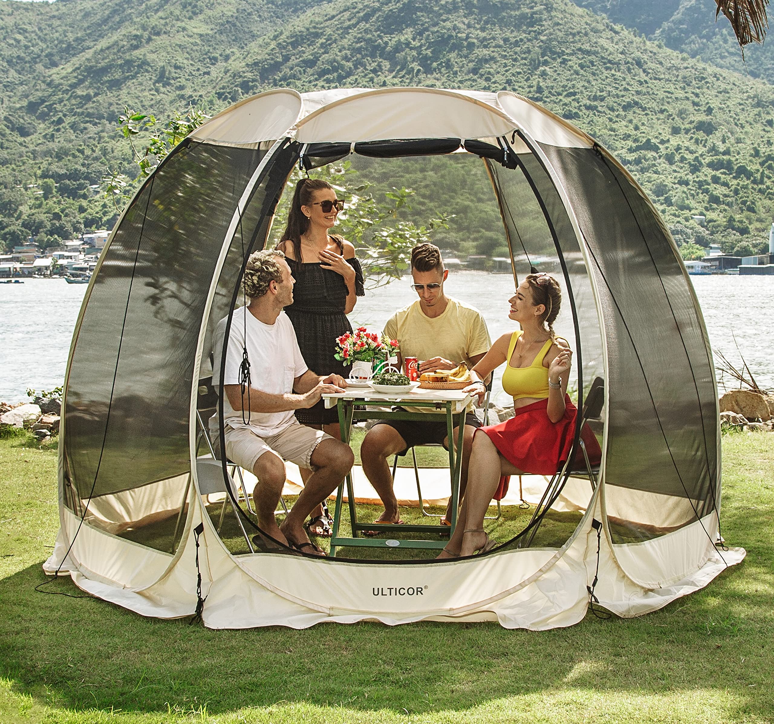 tent with screen room