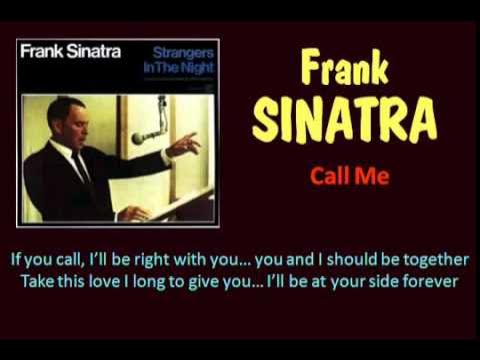 call me frank sinatra lyrics