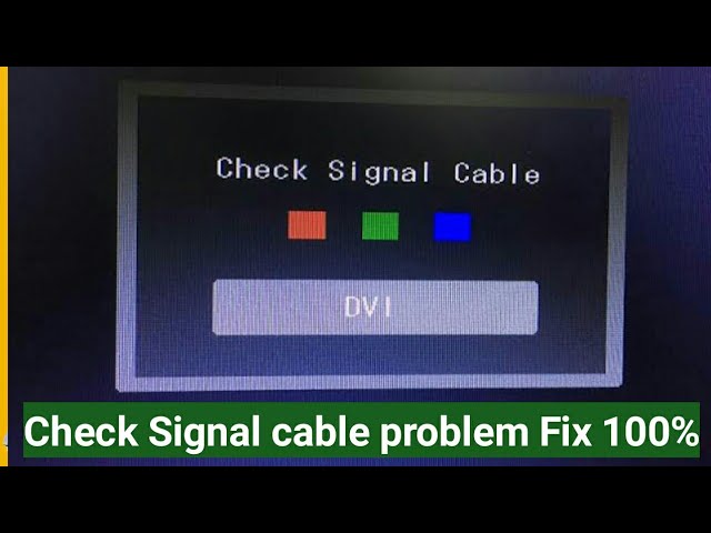 samsung check signal cable