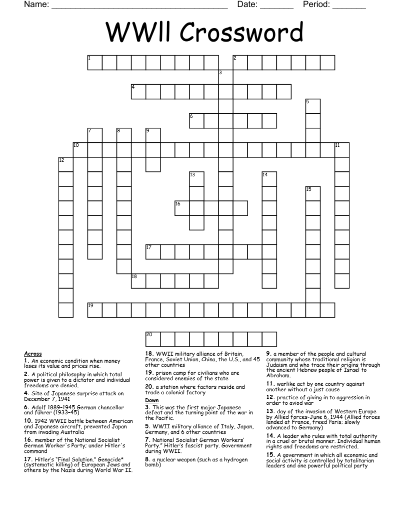 second world war royal australian air force member crossword