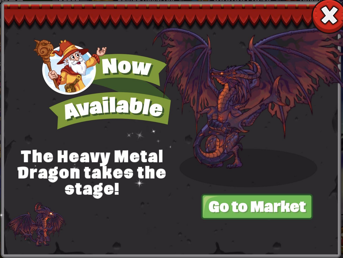 metal dragon dragonvale