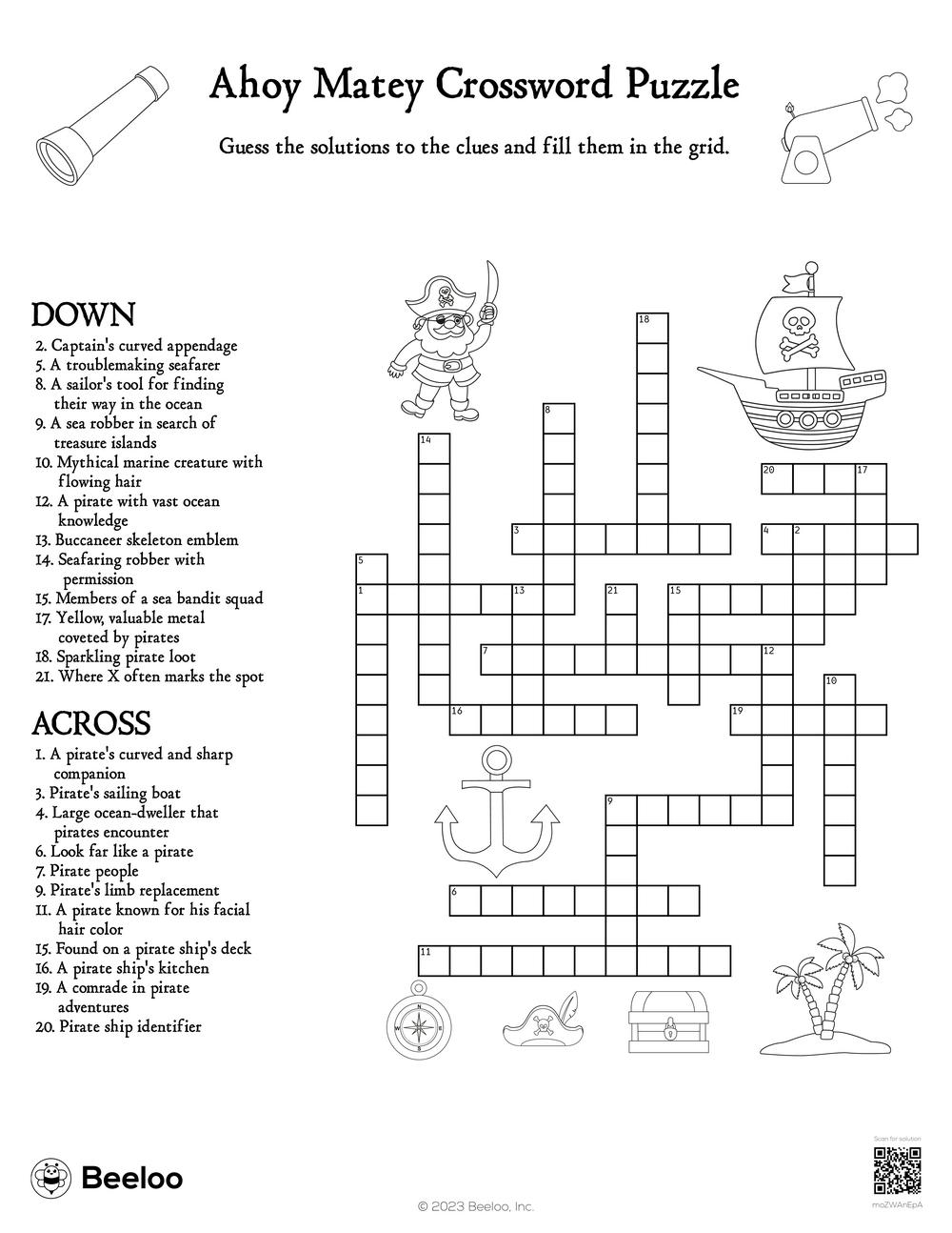 seafarer crossword clue