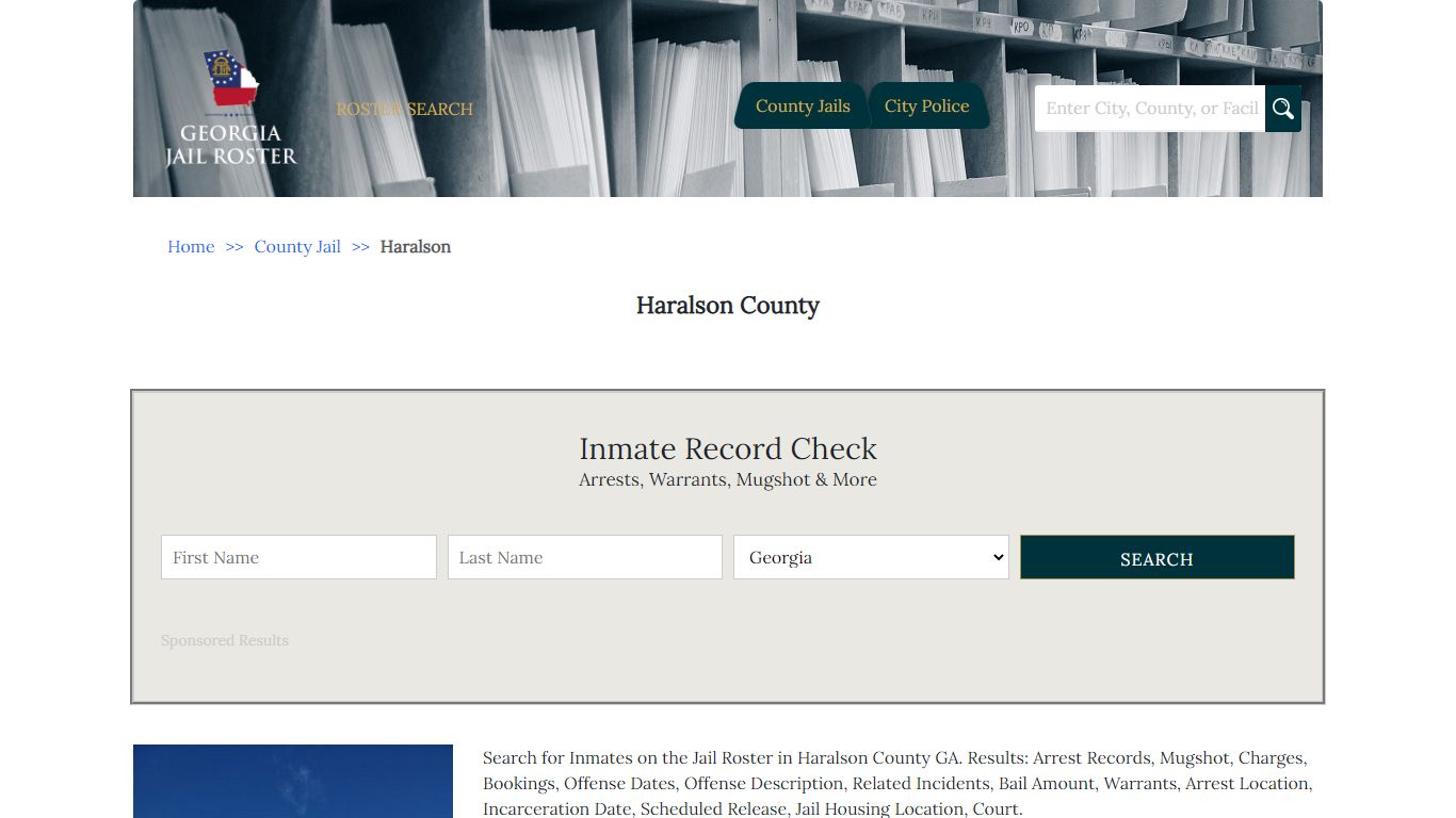 haralson county inmate search