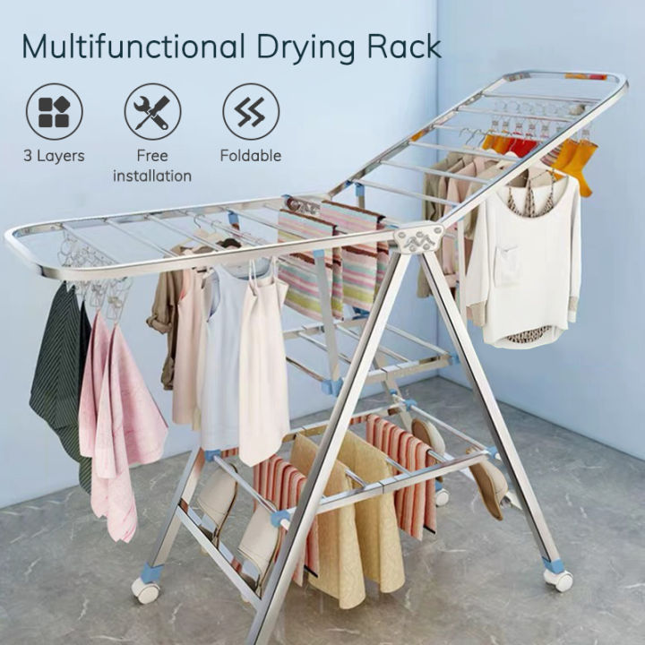 indoor clothes rack drying clothes