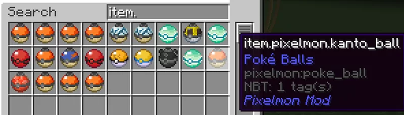 pixelmon pokeballs