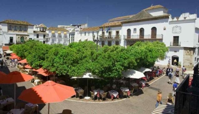 orange square marbella spain