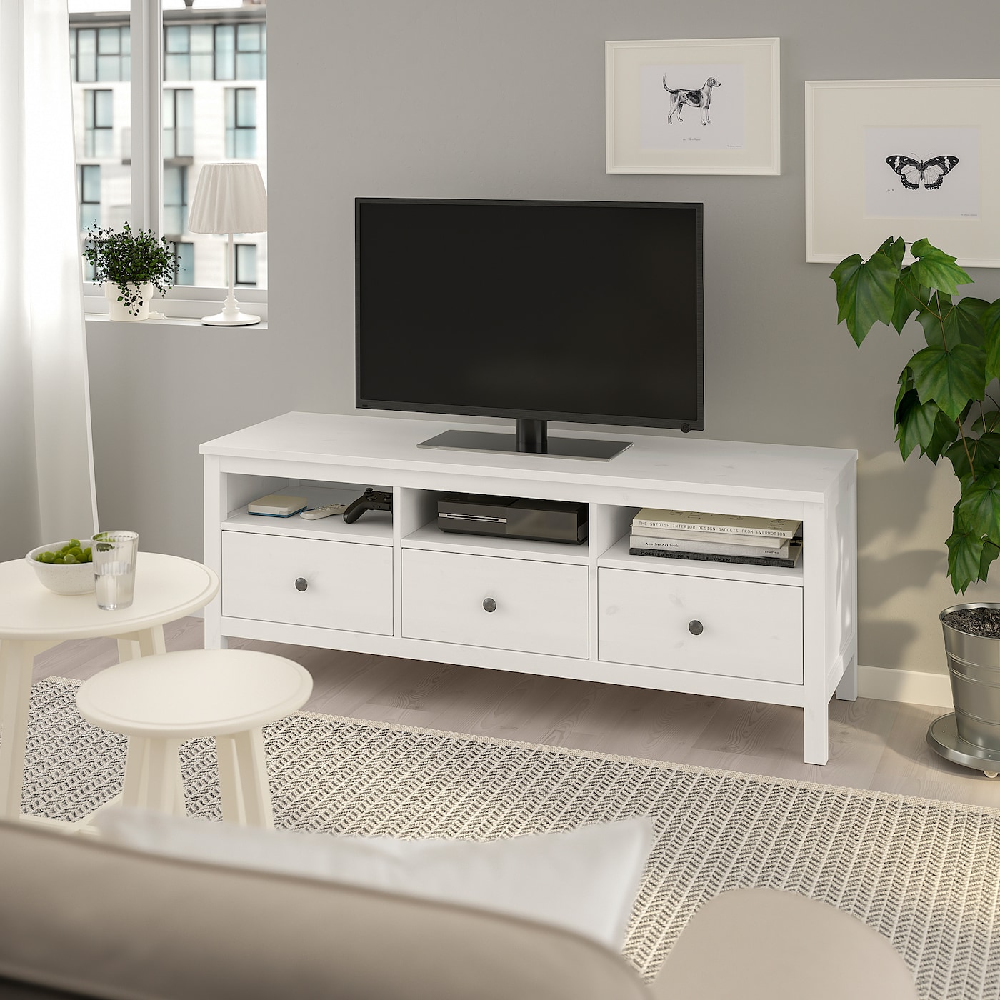 ikea tv unit white