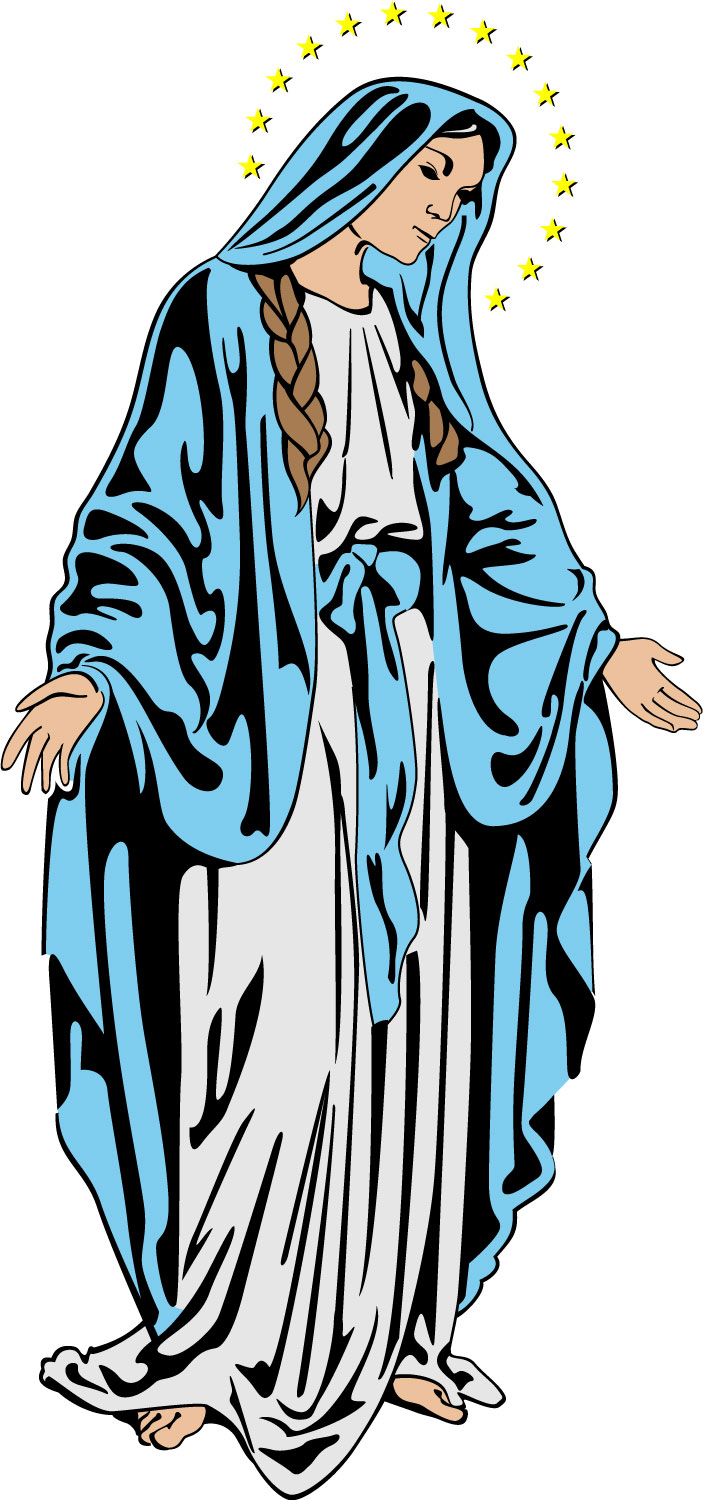 mother mary clipart