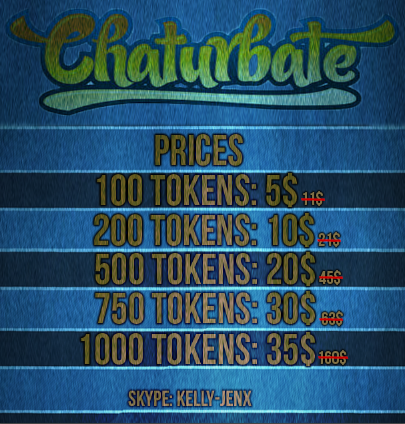 cost of tokens on chaturbate