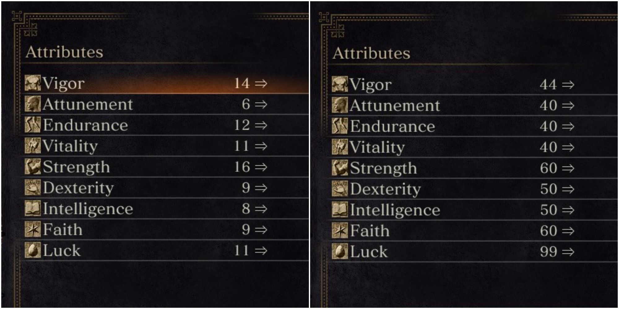 dark souls stats