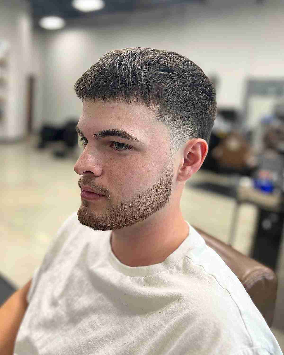 short hair low fade