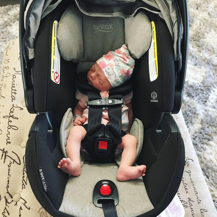 when to take newborn insert out of car seat britax