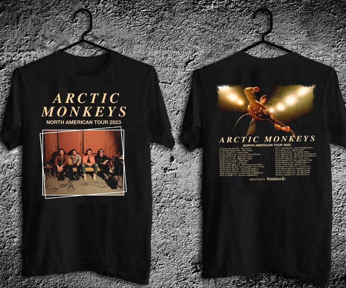 arctic monkeys tour t shirt 2023