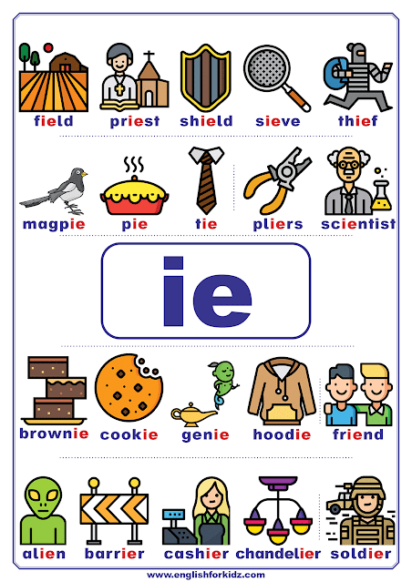 ie words phonics