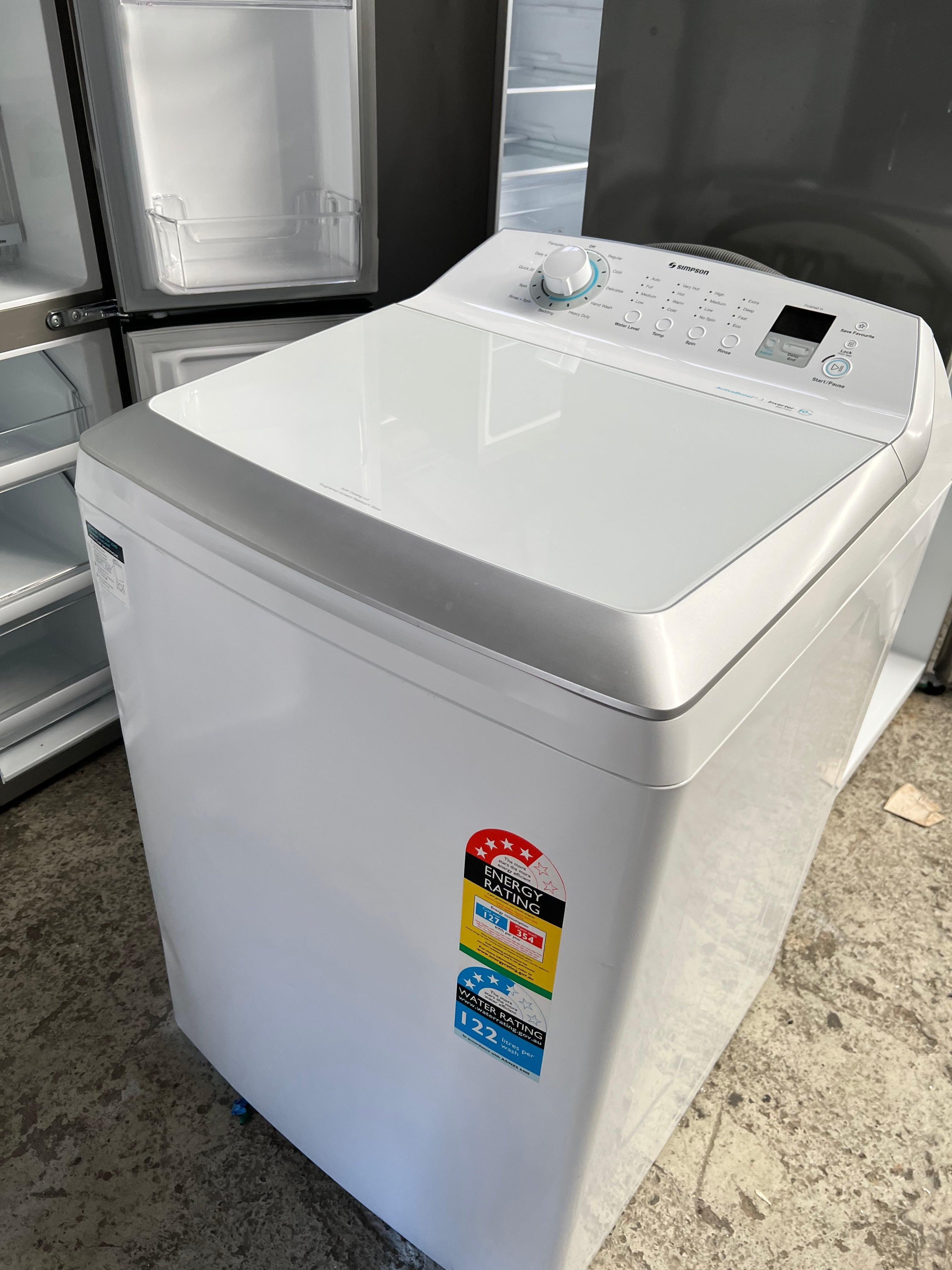 simpson top load washing machine