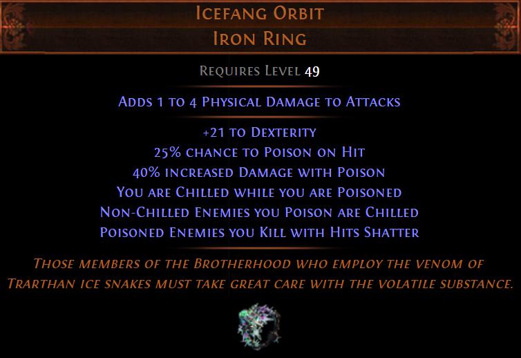 poe unique rings