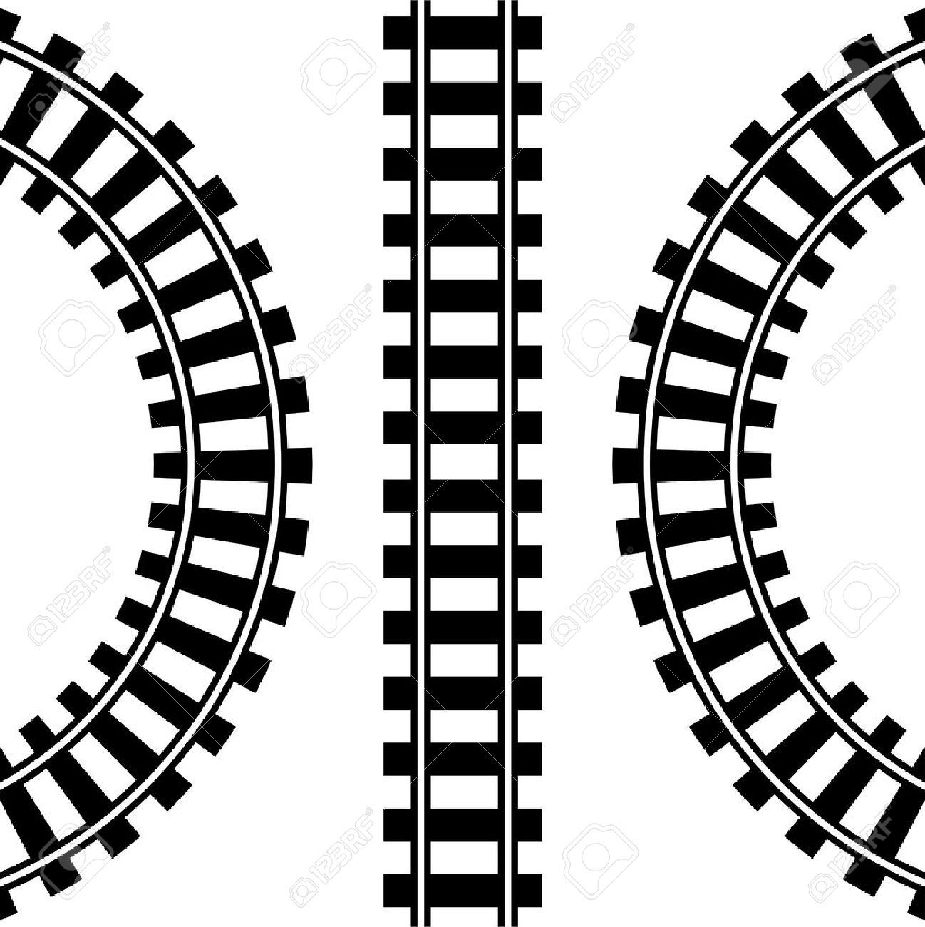 clipart train tracks