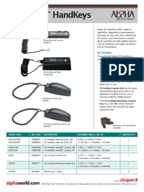 alpha s3 handkey instructions