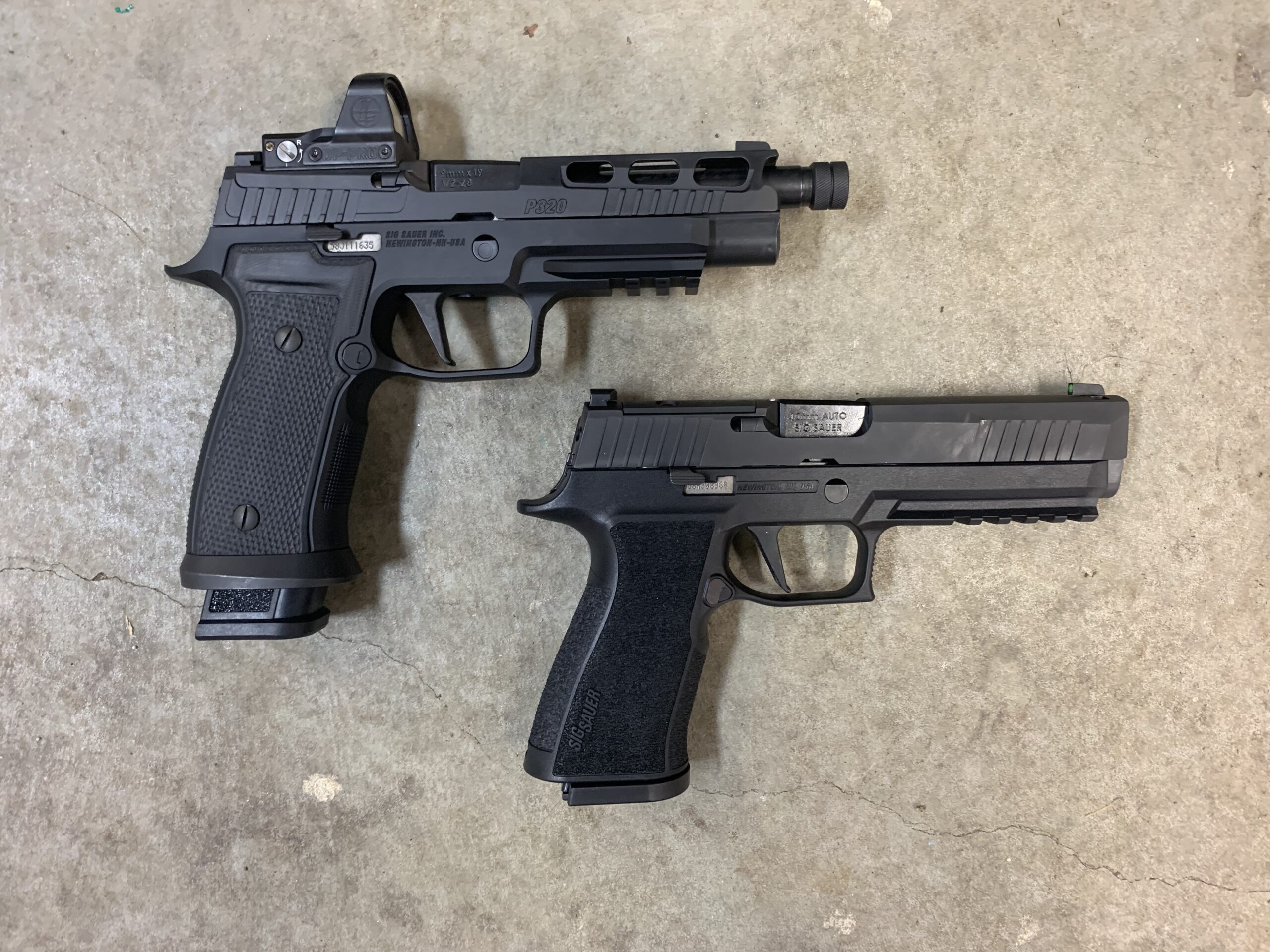 sig p220 legion 10mm vs p320 xten